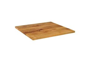 Massief Mangohouten Tafelblad 90x90 cm - 34% Korting