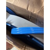 BRUNNER 7203132N slanghaspel voor camping en tuin Roll-On 2.0 met 15 m platte slang, blauw/grijs