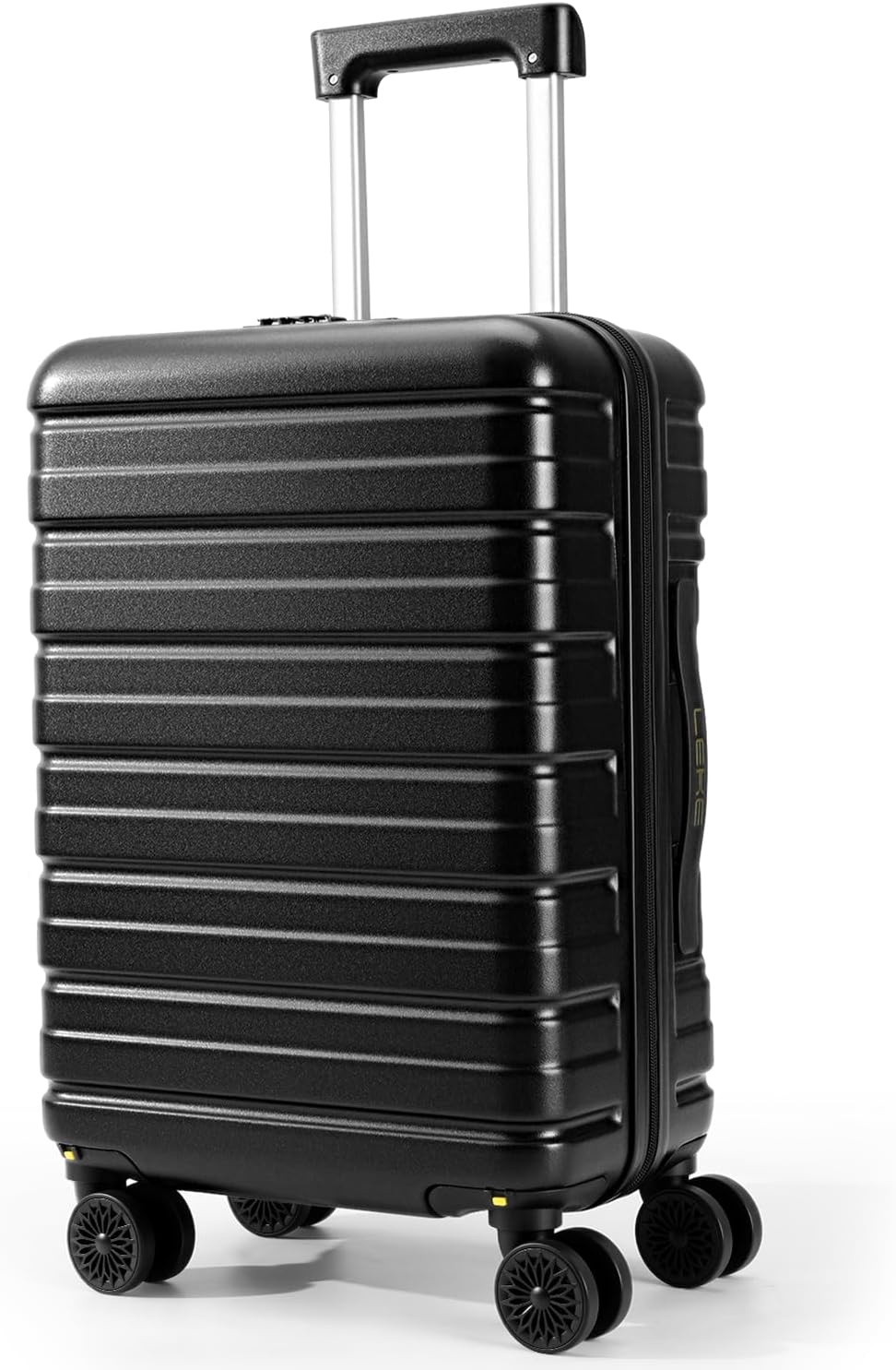 Lekesky 16 inch handbagage koffer, onder de stoel, TSA-slot, zwart