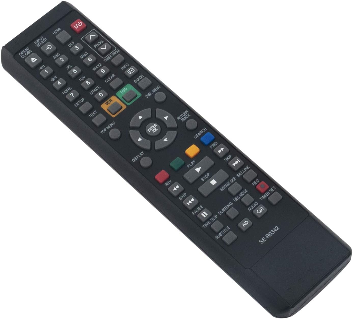 VINABTY Vervangende Afstandsbediening voor Toshiba DVD Recorder SE-R0342 - Zwart