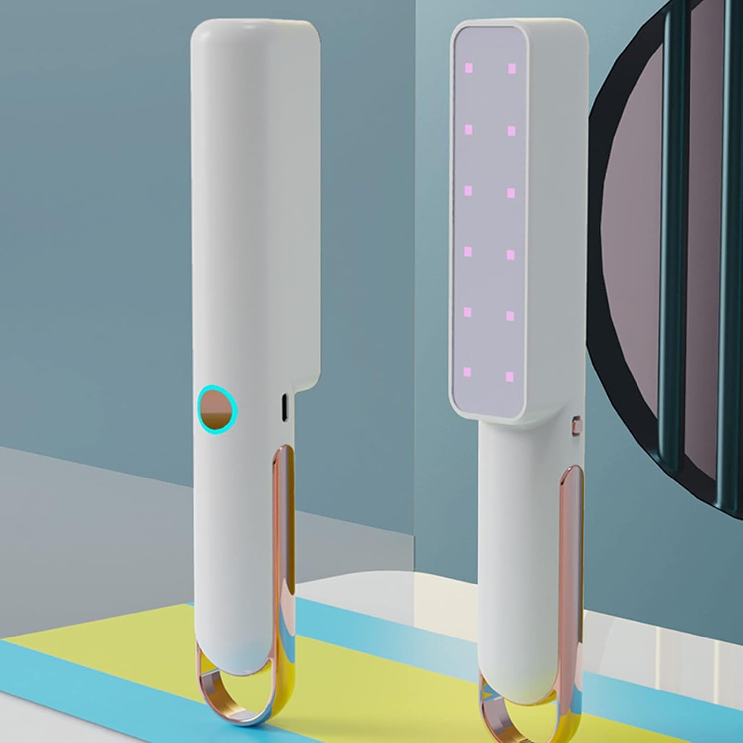 UV Licht Ontsmettingsmiddel, UV-desinfectielamp, USB Oplaadbare Handheld UV-desinfecterend Middel, Dood 99% Van de Ziektekiemen, Bacteriën, Virussen, voor Hotel, Kledingkast, Toilet, Kantoor