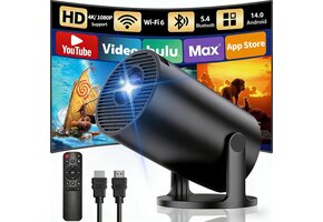 Mini Beamer 1080P WiFi 6 Bluetooth 5.4 - 33% Korting!