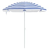 vidaXL Tuinparasol 240 cm 170T polyester Blauw en Wit