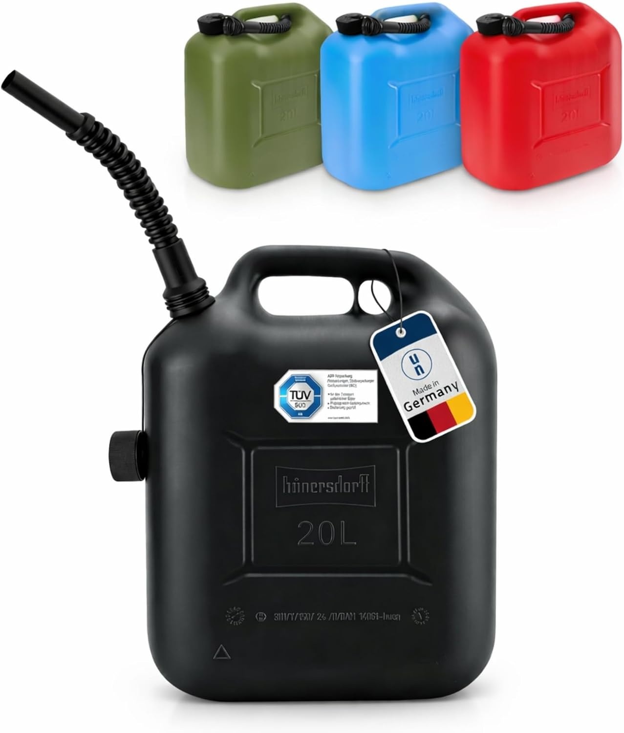 hünersdorff Brandstofkanister STANDARD 20 liter - Zwart