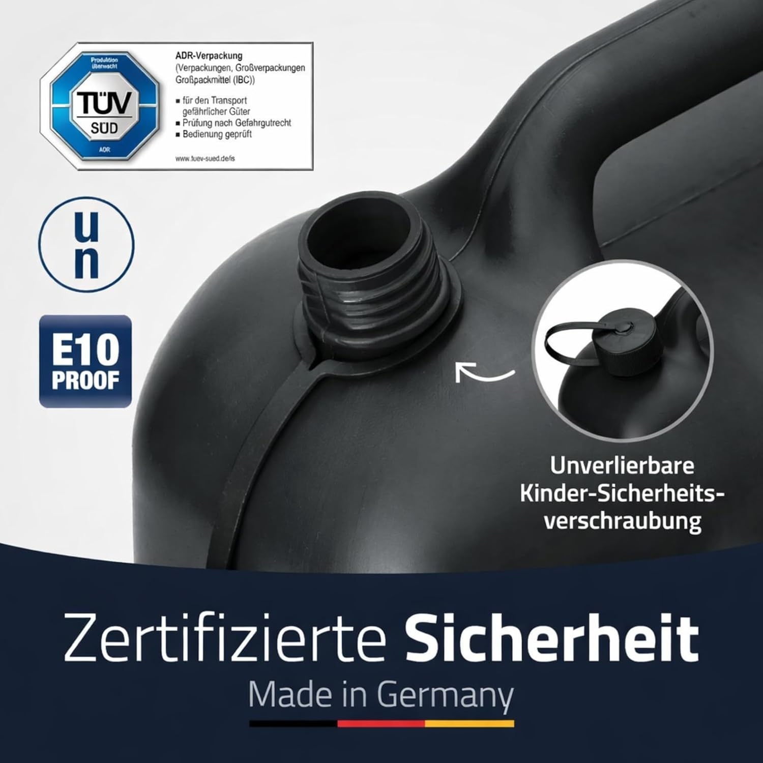 hünersdorff Brandstofkanister STANDARD 20 liter - Zwart