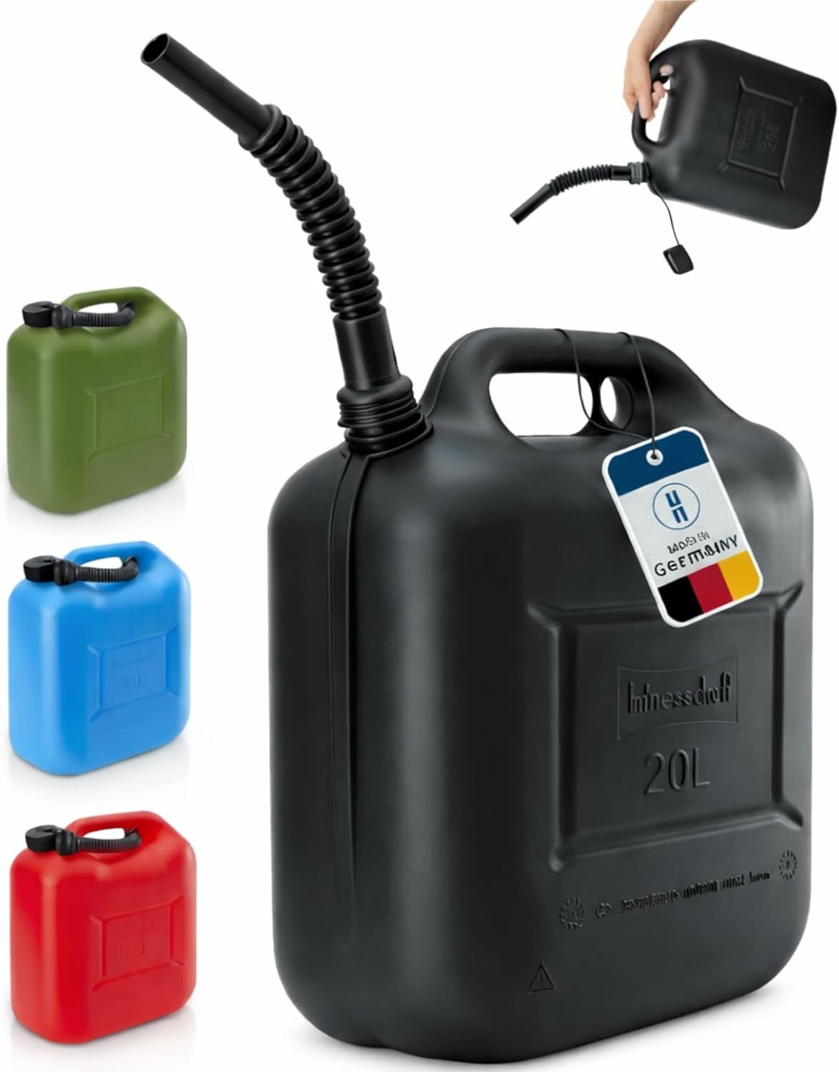 hünersdorff Brandstofkanister STANDARD 20 liter - Zwart