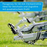 Kogelkoppeling tot 750 kg voor vierkante buis/60 mm