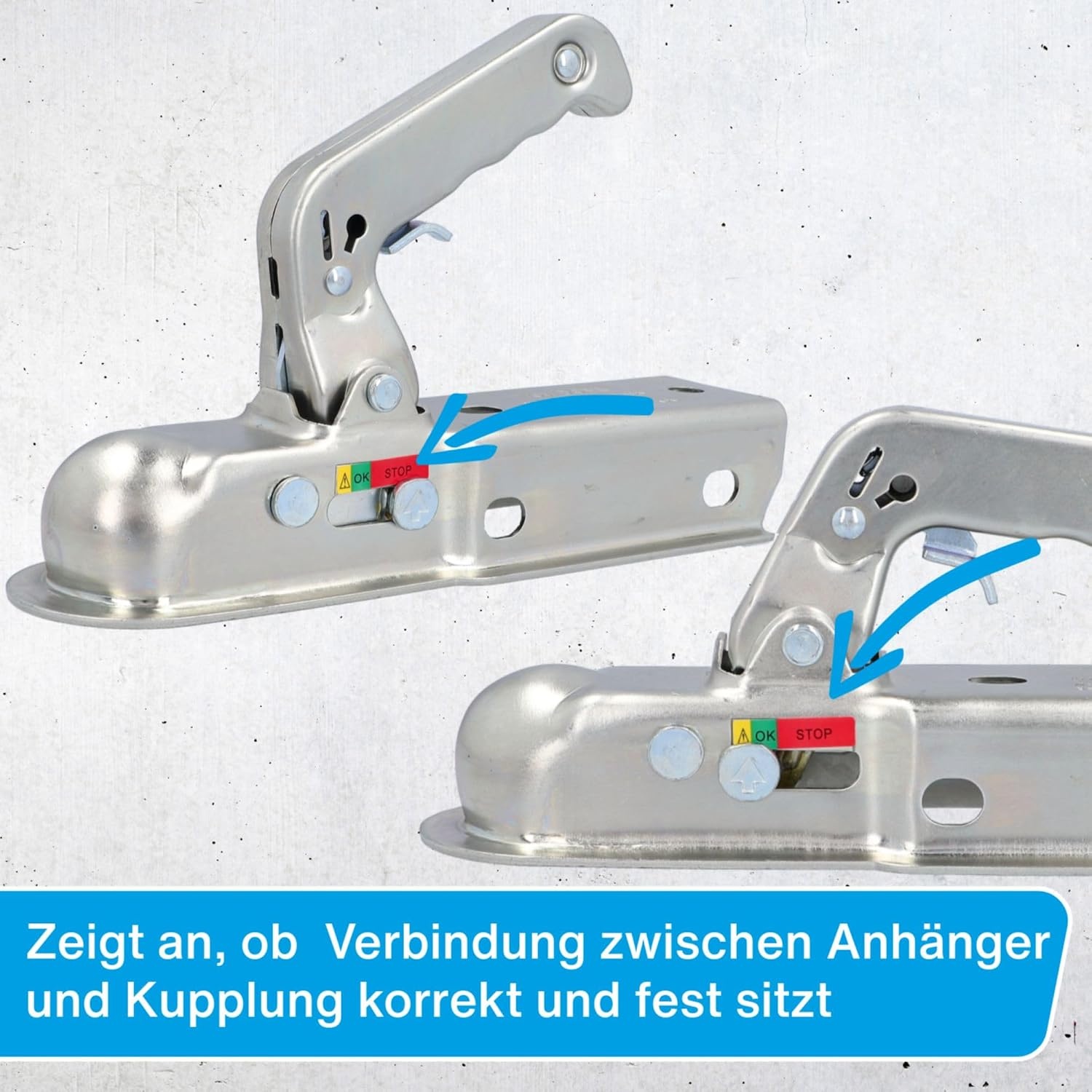 Kogelkoppeling tot 750 kg voor vierkante buis/60 mm