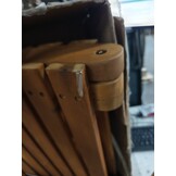vidaXL Ligbed met kussen massief acaciahout beige