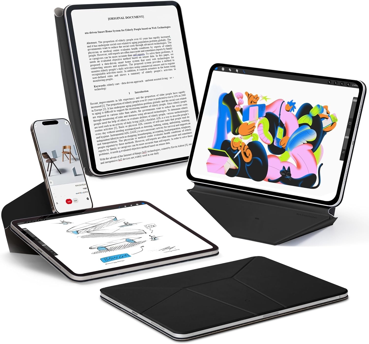 MOFT Dynamic Folio Case voor iPad Air 13 Inch M4 2026 & M3 2025 & M2 2024