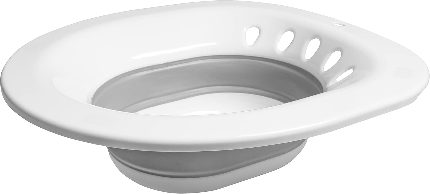 Cornat ZYT763OH Werkzeyt ZYT763OH Bidetbril, geschikt voor gangbare modellen thermoplast, licht wit, intieme verzorging en hygiëne, inklapbaar, wc-opzetstuk, 40 x 37,5 x 6 cm