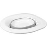 Cornat ZYT763OH Werkzeyt ZYT763OH Bidetbril, geschikt voor gangbare modellen thermoplast, licht wit, intieme verzorging en hygiëne, inklapbaar, wc-opzetstuk, 40 x 37,5 x 6 cm