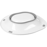 Cornat ZYT763OH Werkzeyt ZYT763OH Bidetbril, geschikt voor gangbare modellen thermoplast, licht wit, intieme verzorging en hygiëne, inklapbaar, wc-opzetstuk, 40 x 37,5 x 6 cm