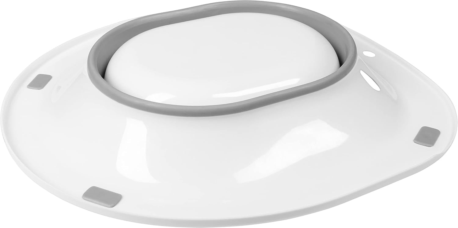 Cornat ZYT763OH Werkzeyt ZYT763OH Bidetbril, geschikt voor gangbare modellen thermoplast, licht wit, intieme verzorging en hygiëne, inklapbaar, wc-opzetstuk, 40 x 37,5 x 6 cm
