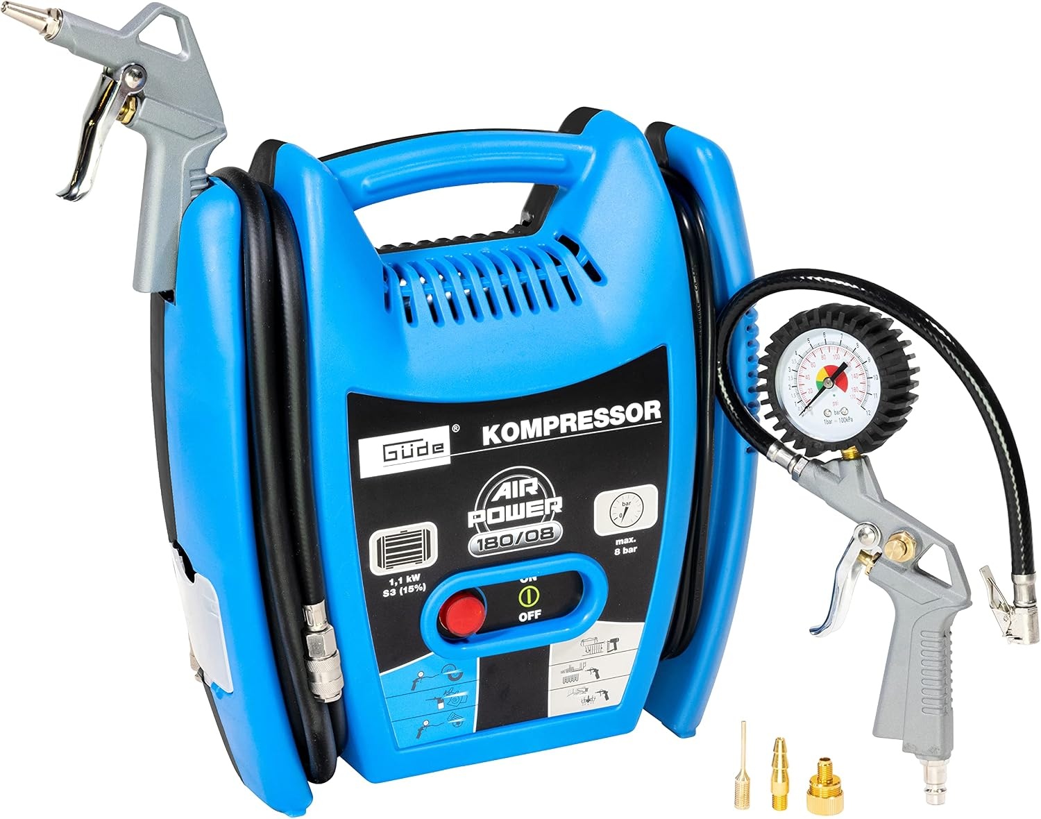 Güde Airpower 180/08 Draagbare Compressor - Olievrij