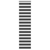 vidaXL Zebra rolgordijn 55x200 cm stofbreedte 50,9 cm zwart