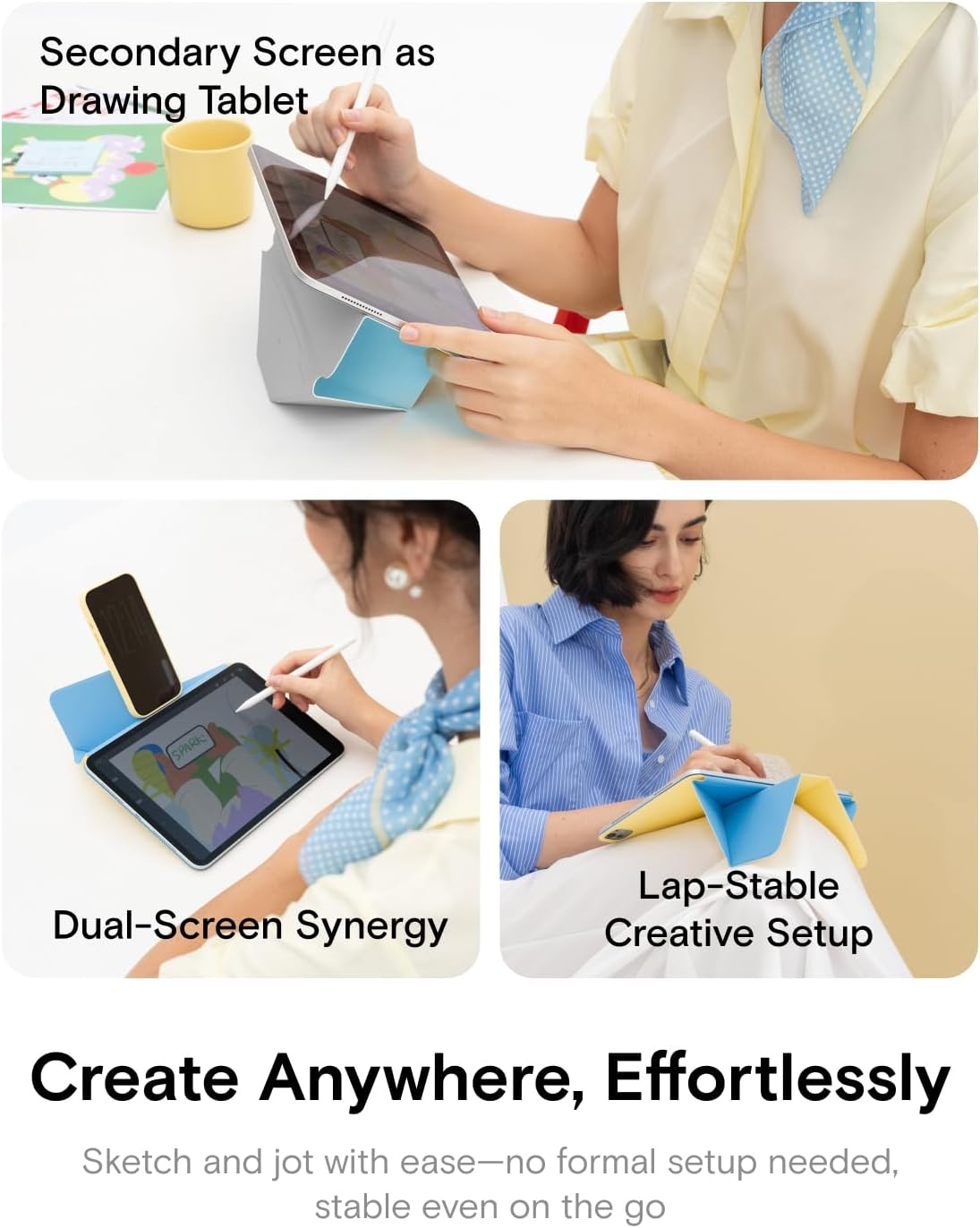 MOFT Dynamische Folio Case voor iPad Air 11" M4/M3/M2 & 10.9" 5e 4e