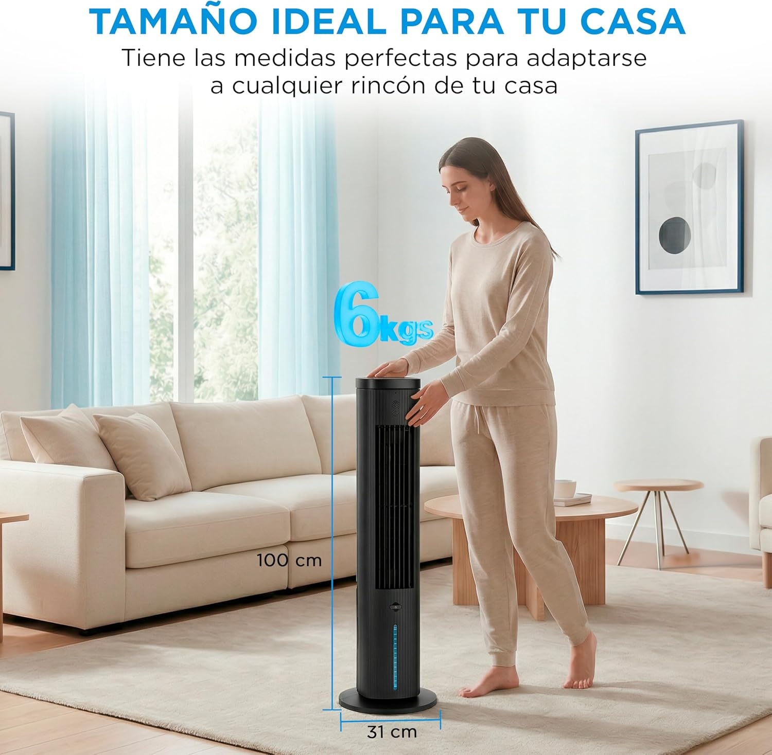 Midea 3-in-1 Aircooler - 5L - 3 Snelheden - 75 graden oscillatie - Zwart