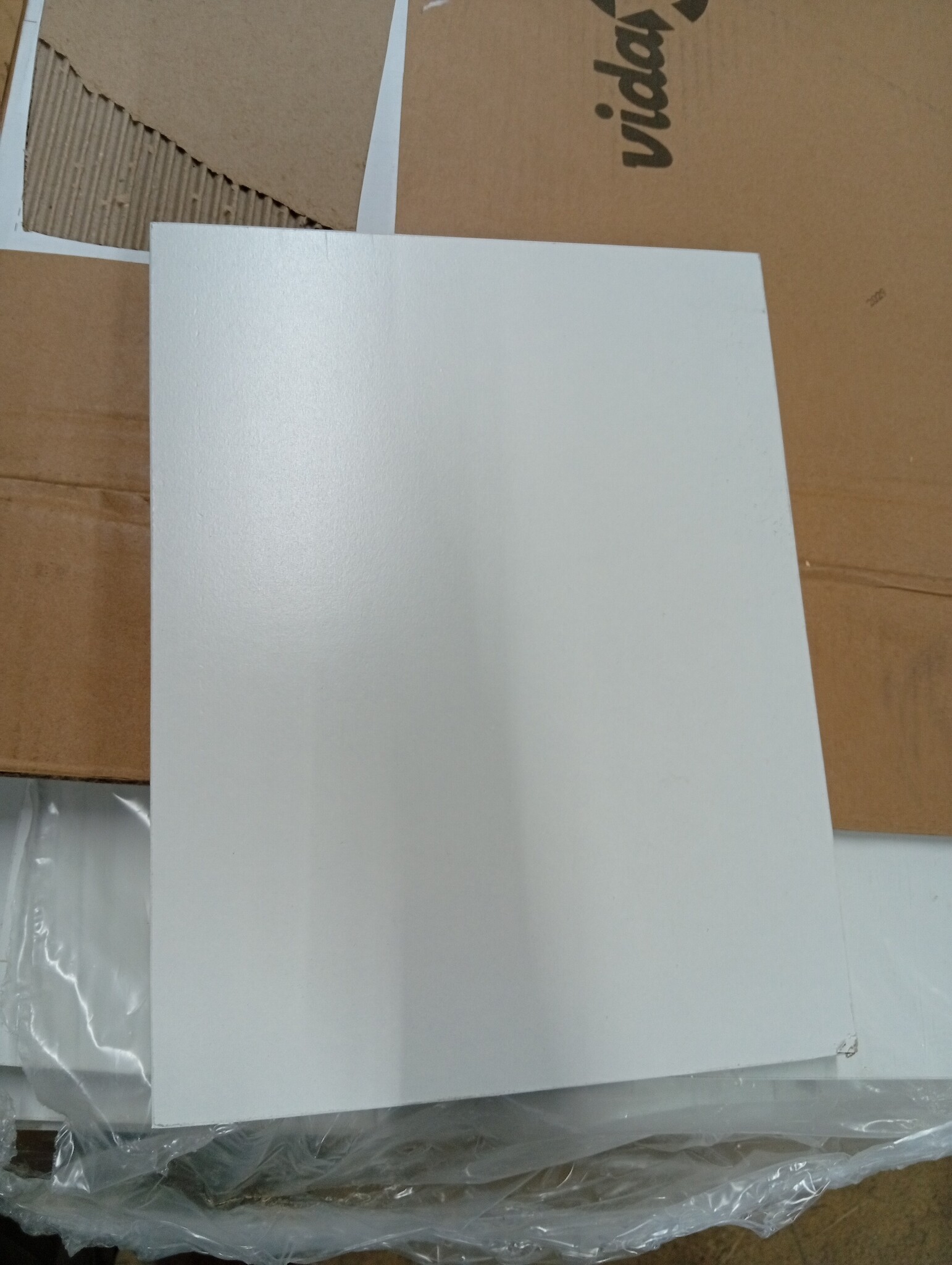 vidaXL Salontafel met LED-verlichting 50x50x40 cm wit