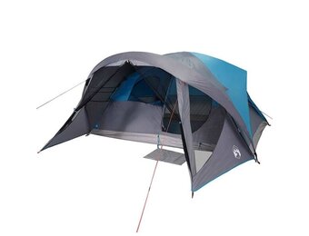 vidaXL Gezinstent 6-persoons waterdicht blauw