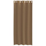 vidaXL Gordijnen voile met doorvoertules 2 st lichtbruin