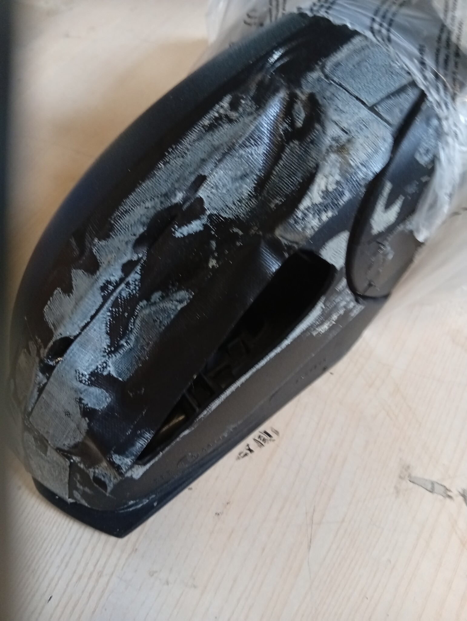 Buitenspiegel Rechts Passagierskant elektrisch en verwarmd zonder knipperlicht elektronisch inklapbaar gestructureerde achterzijde met afdekking geschikt voor Mercedes Vito W447 2014–2025