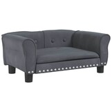 vidaXL Hondenmand 70x45x30 cm fluweel donkergrijs