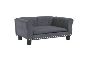 Hondenmand Fluweel Donkergrijs 70x45x30cm - 34% Korting