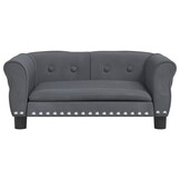 vidaXL Hondenmand 70x45x30 cm fluweel donkergrijs