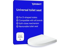 Soft-Close Toiletbril Wit - D-Vorm, Quick-Release (34% korting)