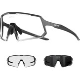 KAPVOE Fietsbril, anti-condens, zelfkleurend, voor heren en dames, fotochroom, snelle bril, sport, zonnebril, helder, racefietsbril, sportbril, MTB, K164