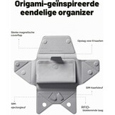MOFT Movas Magnetische Portemonnee - Marineblauw - 8 Kaartvakken - MagSafe Compatibel