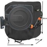 Zwarte Tuinslanghaspelhoes 60x45x60cm (31% Korting)
