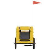 Gele Hondenfietstrailer Oxford Stof & IJzer - 54% Korting!