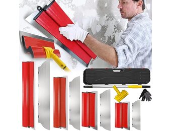 11-delige Plamuur- en Afmes set met Telescoopsteel | 34% Korting