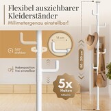 Uitschuifbare Kapstok Wit - 110-310 cm - Boorvrij & Ruimtebesparend - 33% Korting!