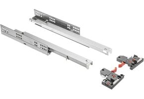 Ondervloer ladegeleiders Soft-Close 500mm | 30kg | Set van 2 | 36% Korting