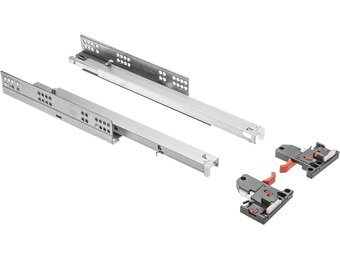 Ondervloer ladegeleiders 500mm Soft-Close | 30kg | Set van 2 | 30% Korting