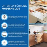 Ondervloer ladegeleiders 500mm Soft-Close | 30kg | Set van 2 | 30% Korting