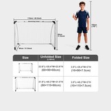 Opvouwbaar Voetbaldoel voor Kinderen (115x80cm) - 32% Korting!