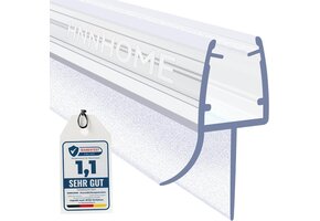 Douchedeurstrip Transparant 100cm (5-8mm glas) - Waterdicht PVC