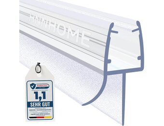 Douchedeurstrip Transparant 100cm (5-8mm glas) - Waterdicht PVC