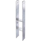 H-Paalhouder Verzinkt 800mm Hoog | 33% Korting