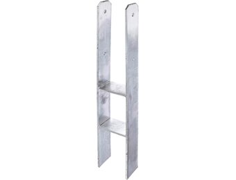 H-Paalhouder Verzinkt 800mm Hoog | 33% Korting