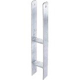 H-Paalhouder Verzinkt 800mm Hoog | 33% Korting