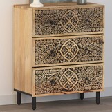 VidaXL Bijzetkast 60x33x75 cm Massief Mangohout - 54% Korting!
