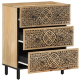 VidaXL Bijzetkast 60x33x75 cm Massief Mangohout - 54% Korting!