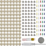 100 Beige Dakhemel Reparatie Pins - Universele Auto Hemelbekleding Set