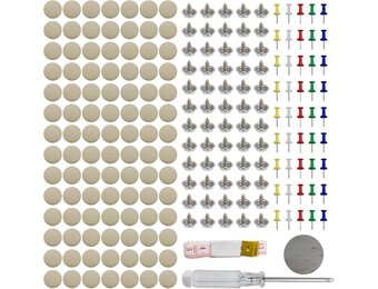 100 Beige Dakhemel Reparatie Pins - Universele Auto Hemelbekleding Set