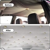 100 Beige Dakhemel Reparatie Pins - Universele Auto Hemelbekleding Set